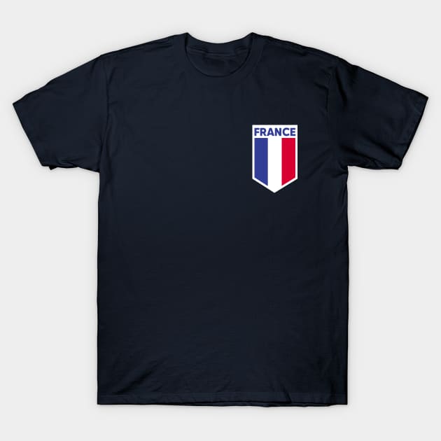 France Flag Emblem T-Shirt by SLAG_Creative